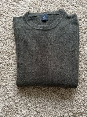 Dockers Men's Dark Green Acrylic Knit Pullover Sweater Crew Neck Long Sleeve L